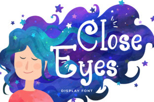 Close Eyes: A Whimsical Font for Modern Design